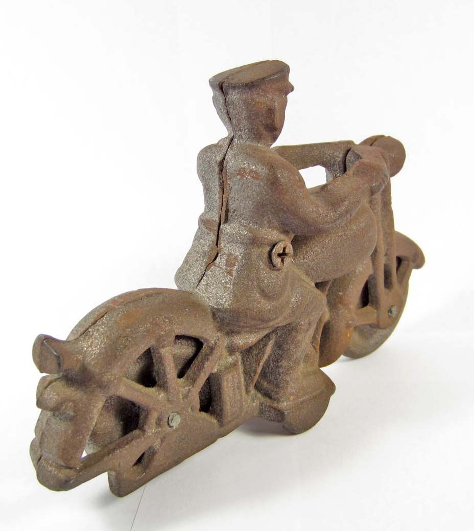 CAST IRON CHILDS MOTORCYCLE TOY