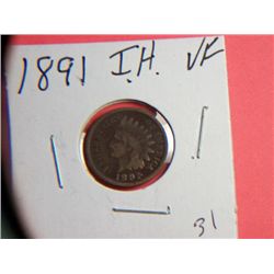 1891 INDIAN HEAD CENT
