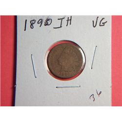 1890 INDIAN HEAD CENT
