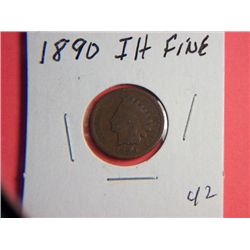 1890 INDIAN HEAD CENT