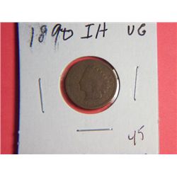 1890 INDIAN HEAD CENT