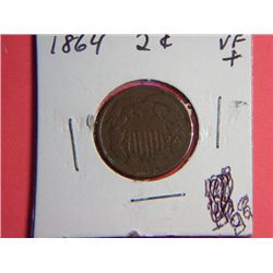 1864 2 CENT COPPER