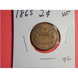 1865 2 CENT COPPER