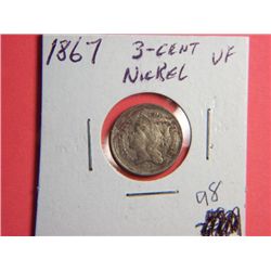 1867 3 CENT NICKEL