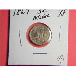 1867 3 CENT NICKEL