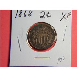 1868 2 CENT COPPER