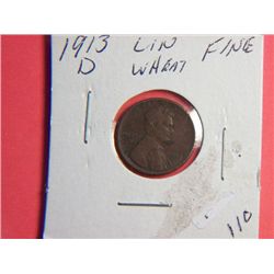 1913 D LINCOLN CENT