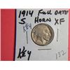 Image 1 : 1914 S BUFFALO NICKEL
