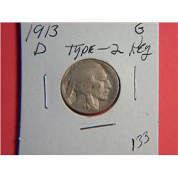 1913 D BUFFALO NICKEL