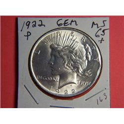 1922 P PEACE DOLLAR