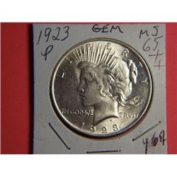 1923 P PEACE DOLLAR