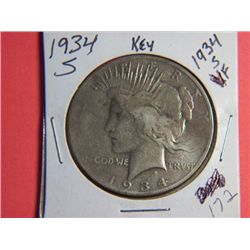 1934 S PEACE DOLLAR