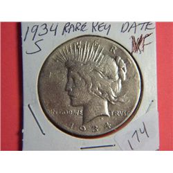 1934 S PEACE DOLLAR