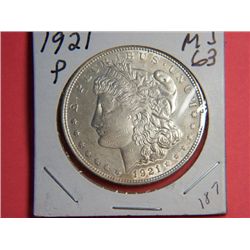 1921 P MORGAN DOLLAR