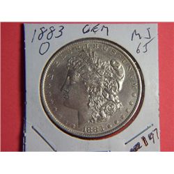 1883 O MORGAN DOLLAR