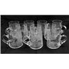 Image 2 : 10 etched "Floral" mugs