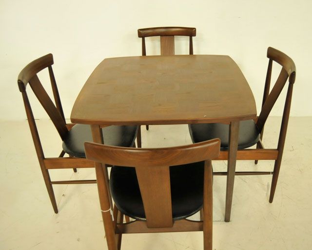 mid century danish modern card table set mid century danish modern