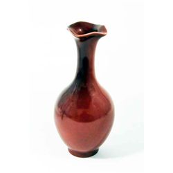 Chicken blood Chinese porcelain bud vase