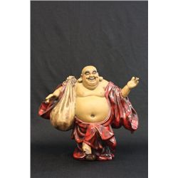 Chinese clay Buddha in "Red Garment"