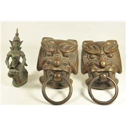 Group lot of bronze Asian smalls