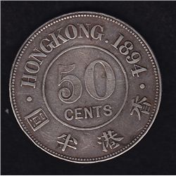 1894 Hong Kong Half Dollar