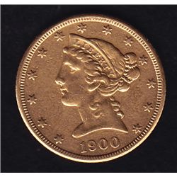 1900 US $5 Coin