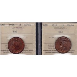 Lot of Two One Cent