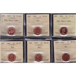 Lot of Seventeen ICCS Graded One Cents