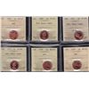 Image 2 : Lot of Seventeen ICCS Graded One Cents
