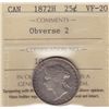 Image 1 : 1872H Twenty Five Cent