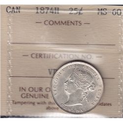 1874H Twenty Five Cent