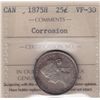 Image 1 : 1875H Twenty Five Cent