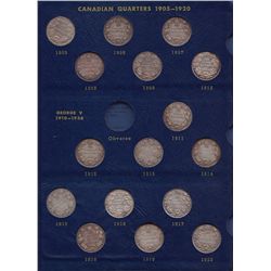 Lot of 26 Canadian Silver Twenty Five Cents