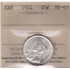 Image 1 : 1932 Twenty Five Cent