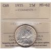 Image 1 : 1935 Twenty Five Cent