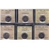 Image 2 : Lot of Fourteen ICCS Graded Twenty Five Cents