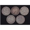 Image 2 : Lot of Five Newfoundland Twenty Cent
