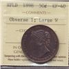 Image 1 : 1898 Newfoundland Fifty Cent