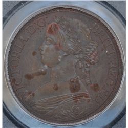 1861 Nova Scotia Half Cent Pattern
