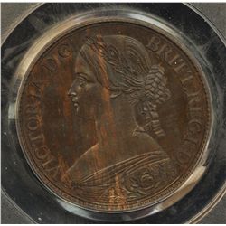 1861 New Brunswick Victoria One Cent Pattern