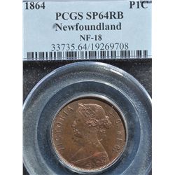 1864 Newfoundland One Cent Trial