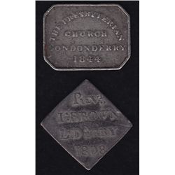 Lot of Two Communion Tokens