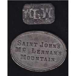 Lot of Two Communion Tokens