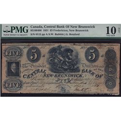 1851 Central Bank of New Brunswick