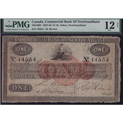 1859 Commercial Bank of Newfoundland £1