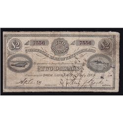 1884 Commercial Bank of Newfoundland $2