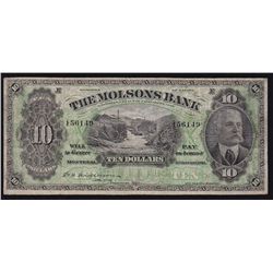 1916 Molsons Bank $10