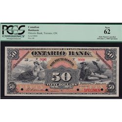 1888 Ontario Bank $50