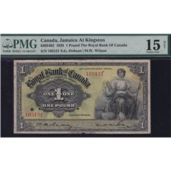 1938 Royal Bank of Canada One Pound