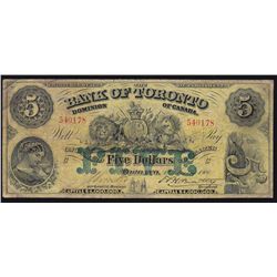 1906 Bank of Toronto $5